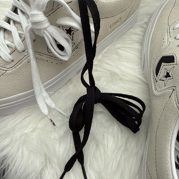 Converse Louie Lopez Pro Ox CONS Men's Sz 8.5 Wmns 10 Egret White Black A06236C - Picture 8 of 10